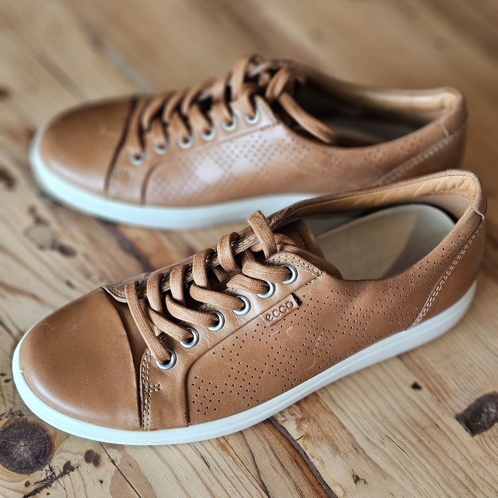 Ecco Brown Leather Shoes, Women's 5